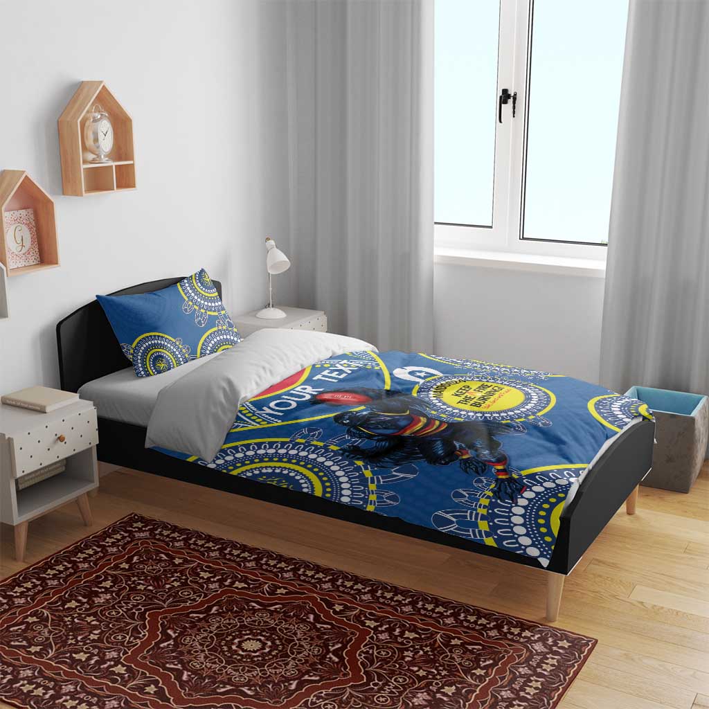 Custom AFL Crows NAIDOC Week Bedding Set Keep The Fire Burning Indigenous Art