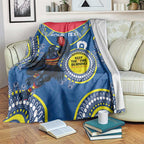 Custom AFL Crows NAIDOC Week Blanket Keep The Fire Burning Indigenous Art