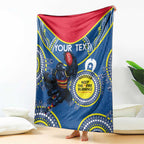 Custom AFL Crows NAIDOC Week Blanket Keep The Fire Burning Indigenous Art