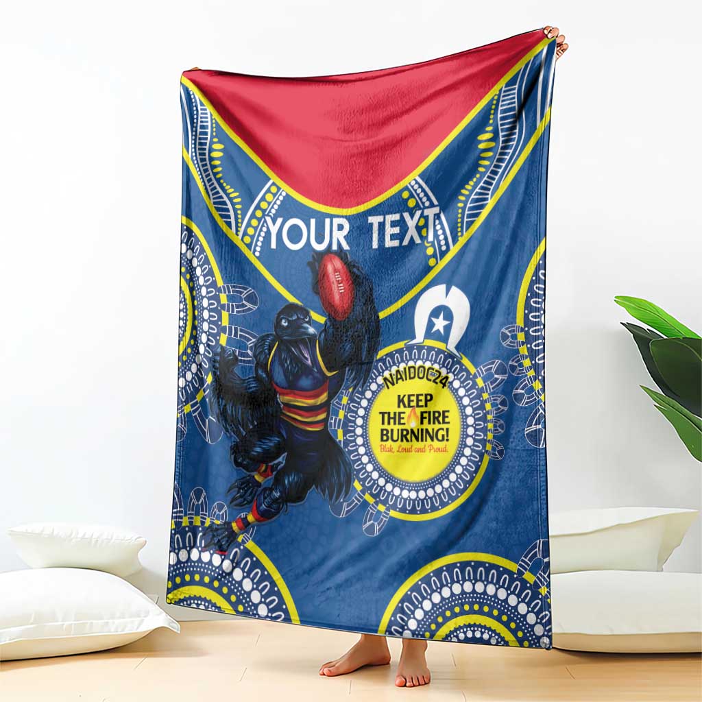 Custom AFL Crows NAIDOC Week Blanket Keep The Fire Burning Indigenous Art