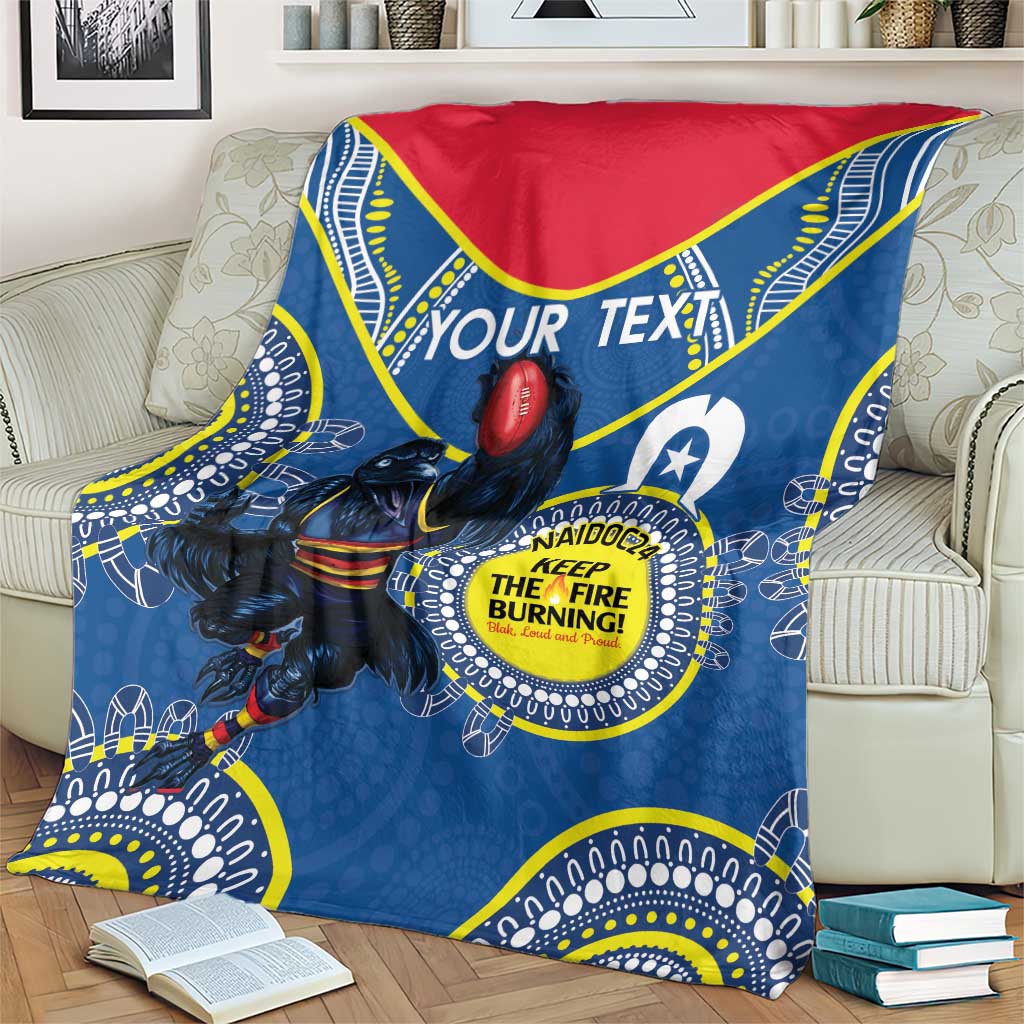 Custom AFL Crows NAIDOC Week Blanket Keep The Fire Burning Indigenous Art