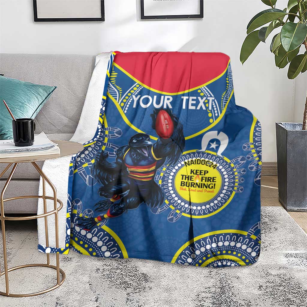 Custom AFL Crows NAIDOC Week Blanket Keep The Fire Burning Indigenous Art