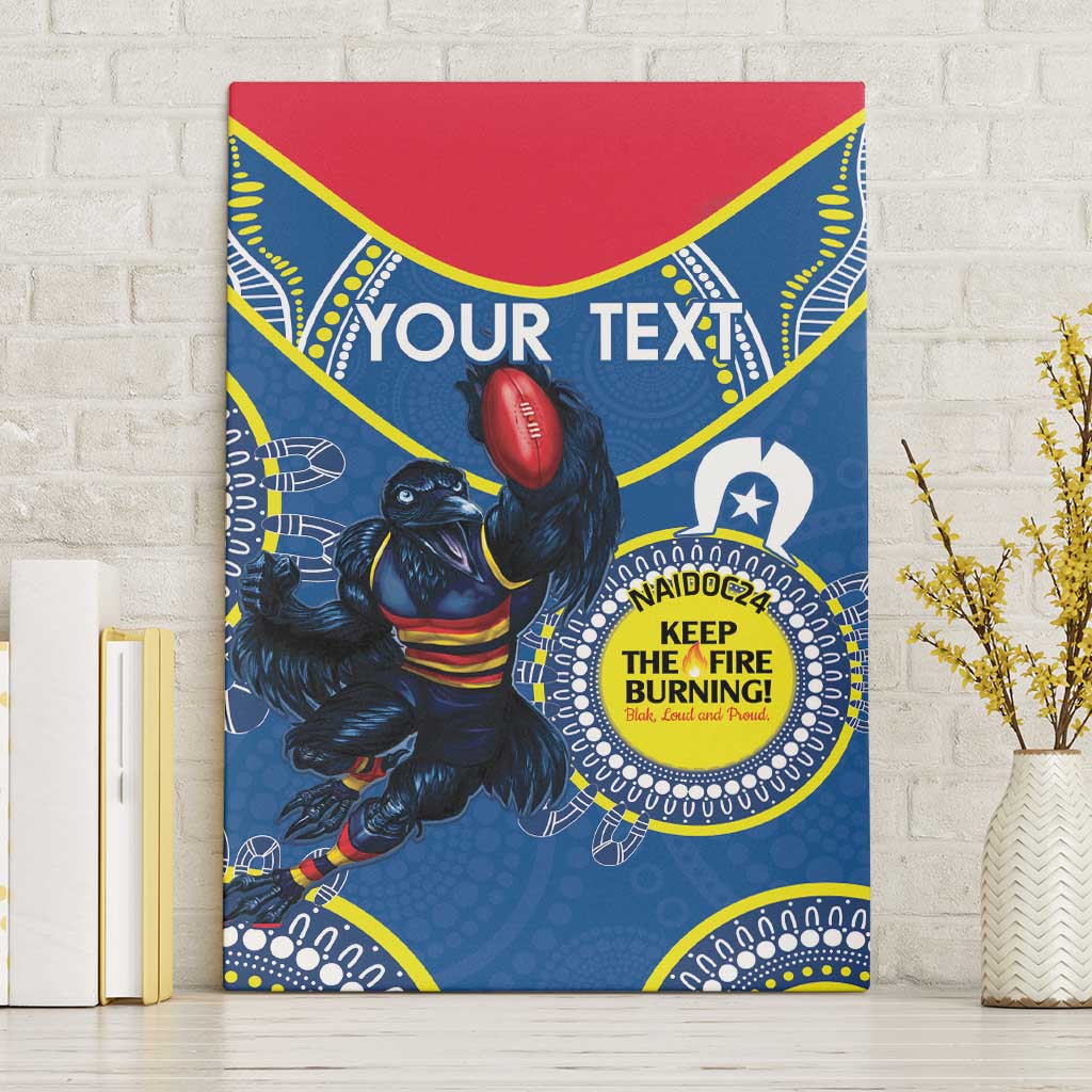 Custom AFL Crows NAIDOC Week Canvas Wall Art Keep The Fire Burning Indigenous Art