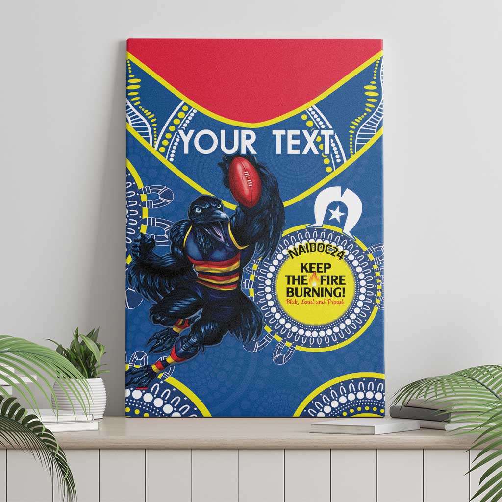 Custom AFL Crows NAIDOC Week Canvas Wall Art Keep The Fire Burning Indigenous Art