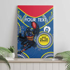 Custom AFL Crows NAIDOC Week Canvas Wall Art Keep The Fire Burning Indigenous Art