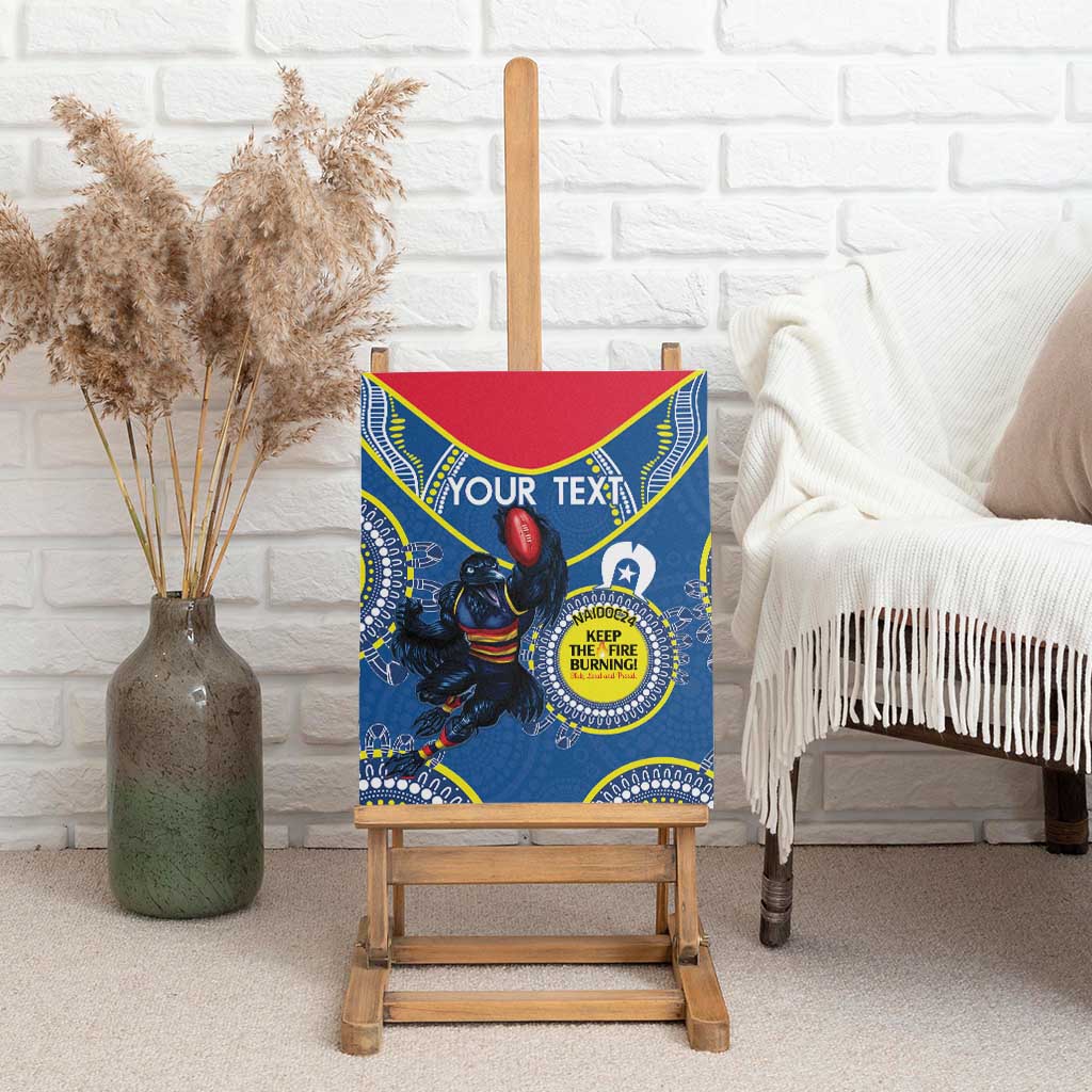 Custom AFL Crows NAIDOC Week Canvas Wall Art Keep The Fire Burning Indigenous Art