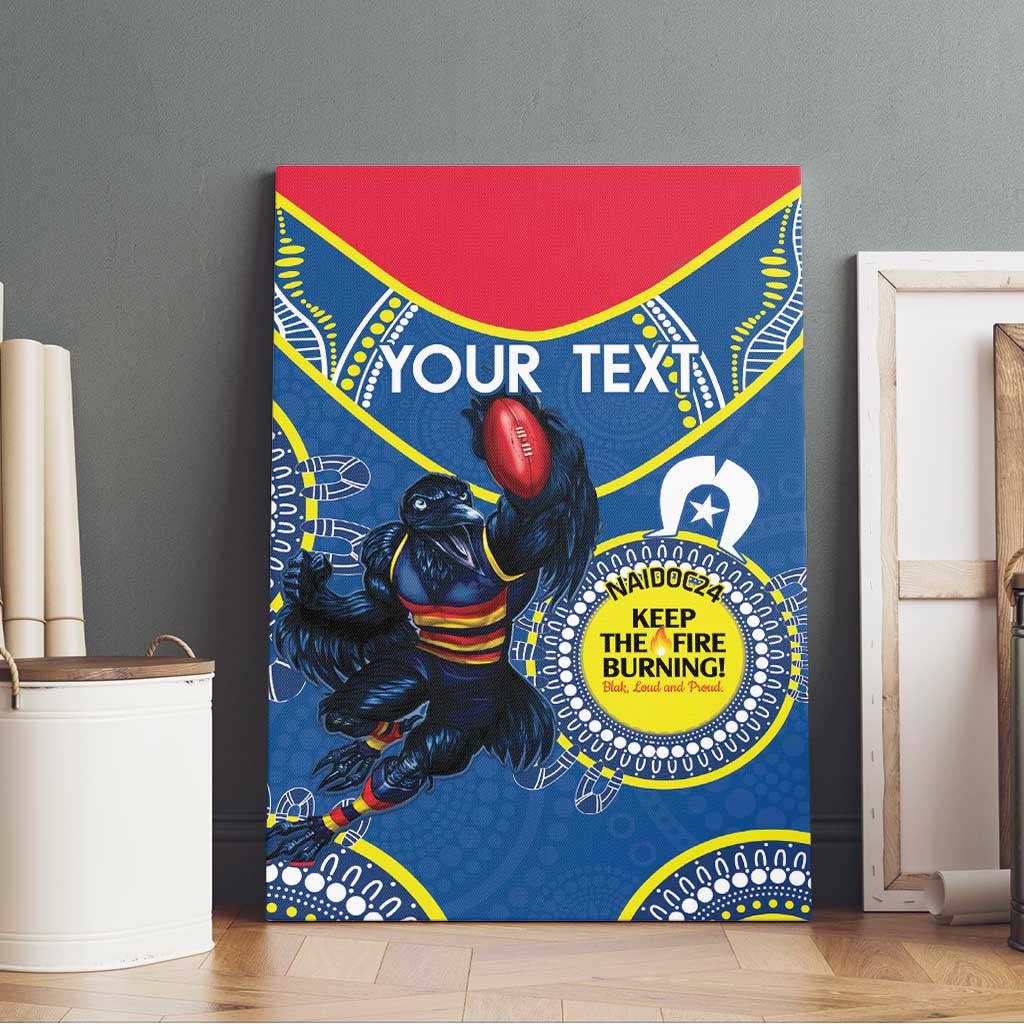 Custom AFL Crows NAIDOC Week Canvas Wall Art Keep The Fire Burning Indigenous Art