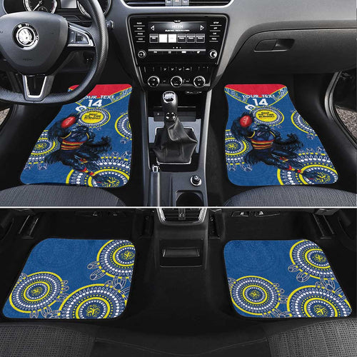 Custom AFL Crows NAIDOC Week Car Mats Keep The Fire Burning Indigenous Art