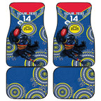 Custom AFL Crows NAIDOC Week Car Mats Keep The Fire Burning Indigenous Art