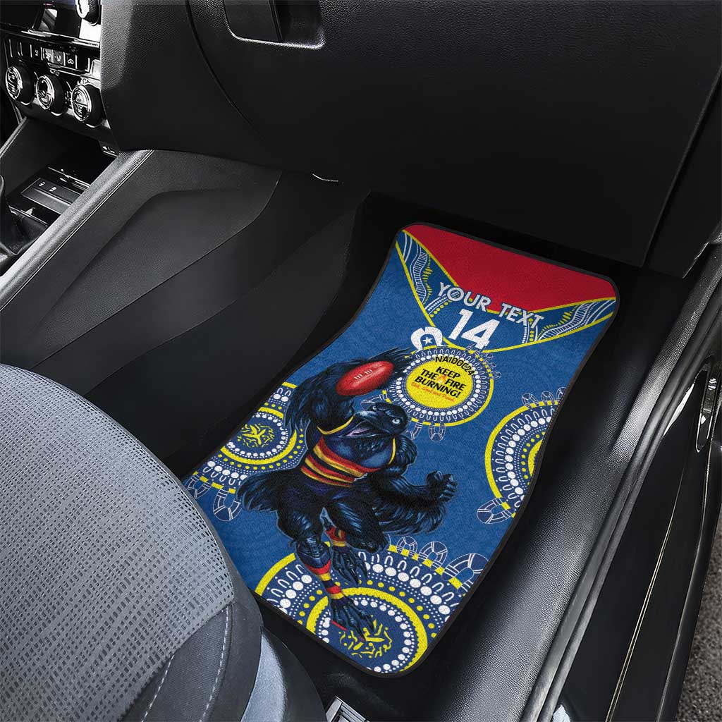 Custom AFL Crows NAIDOC Week Car Mats Keep The Fire Burning Indigenous Art