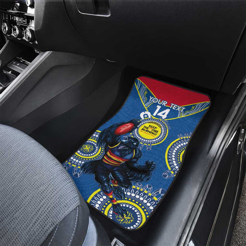 Custom AFL Crows NAIDOC Week Car Mats Keep The Fire Burning Indigenous Art