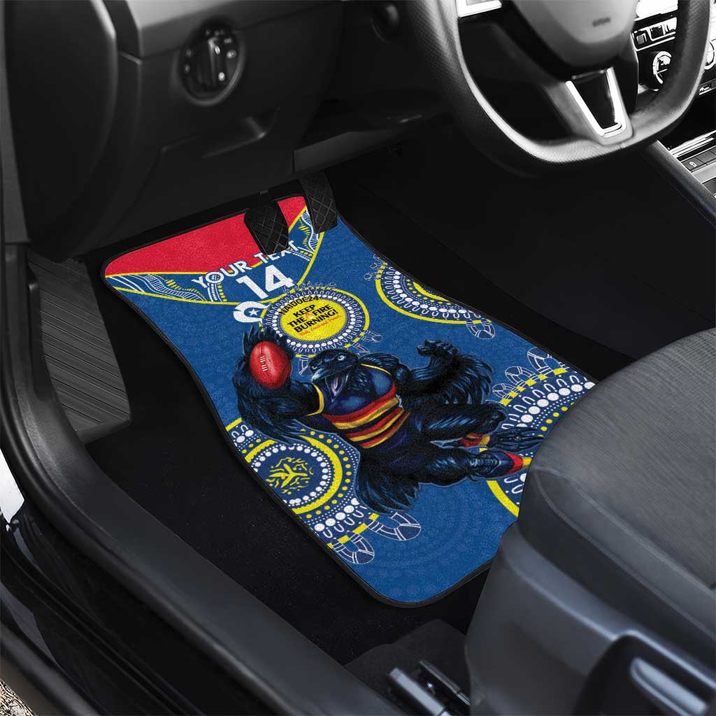 Custom AFL Crows NAIDOC Week Car Mats Keep The Fire Burning Indigenous Art