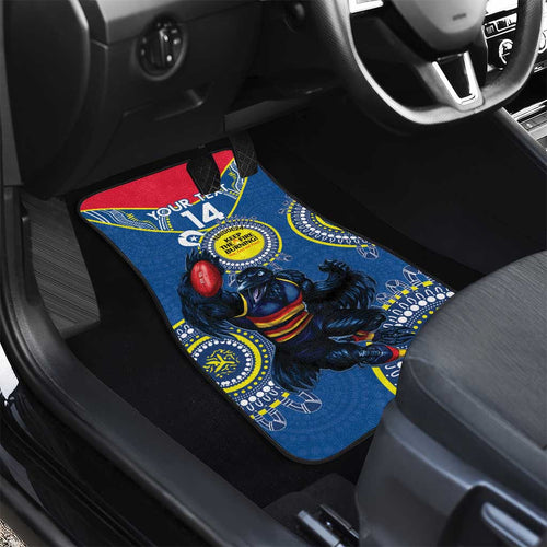 Custom AFL Crows NAIDOC Week Car Mats Keep The Fire Burning Indigenous Art