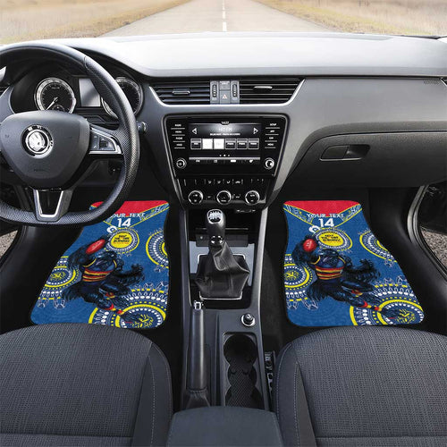 Custom AFL Crows NAIDOC Week Car Mats Keep The Fire Burning Indigenous Art