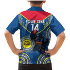 Custom AFL Crows NAIDOC Week Family Matching Mermaid Dress and Hawaiian Shirt Keep The Fire Burning Indigenous Art