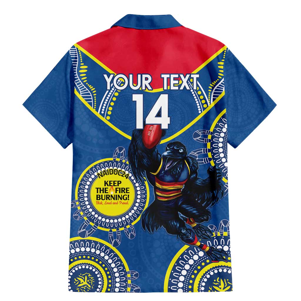Custom AFL Crows NAIDOC Week Family Matching Mermaid Dress and Hawaiian Shirt Keep The Fire Burning Indigenous Art