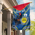 Custom AFL Crows NAIDOC Week Garden Flag Keep The Fire Burning Indigenous Art