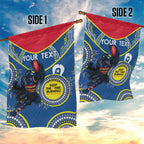 Custom AFL Crows NAIDOC Week Garden Flag Keep The Fire Burning Indigenous Art