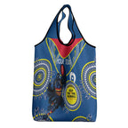 Custom AFL Crows NAIDOC Week Grocery Bag Keep The Fire Burning Indigenous Art
