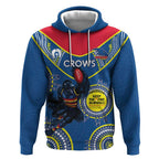 Custom AFL Crows NAIDOC Week Hoodie Keep The Fire Burning Indigenous Art