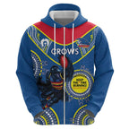 Custom AFL Crows NAIDOC Week Hoodie Keep The Fire Burning Indigenous Art