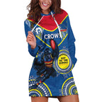 Custom AFL Crows NAIDOC Week Hoodie Dress Keep The Fire Burning Indigenous Art