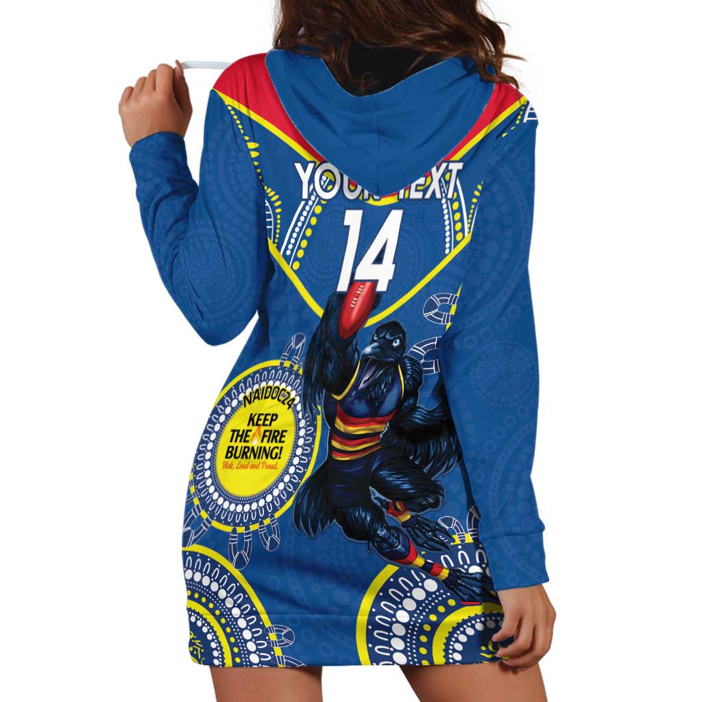 Custom AFL Crows NAIDOC Week Hoodie Dress Keep The Fire Burning Indigenous Art