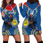 Custom AFL Crows NAIDOC Week Hoodie Dress Keep The Fire Burning Indigenous Art