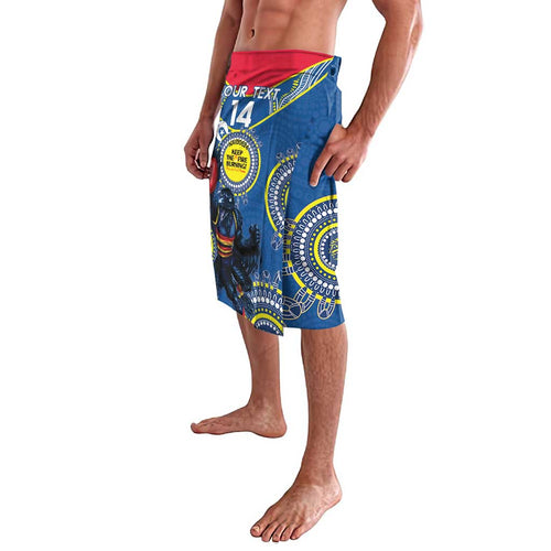 Custom AFL Crows NAIDOC Week Lavalava Keep The Fire Burning Indigenous Art