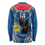 Custom AFL Crows NAIDOC Week Long Sleeve Shirt Keep The Fire Burning Indigenous Art