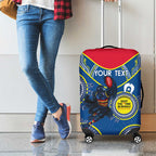 Custom AFL Crows NAIDOC Week Luggage Cover Keep The Fire Burning Indigenous Art