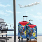 Custom AFL Crows NAIDOC Week Luggage Cover Keep The Fire Burning Indigenous Art