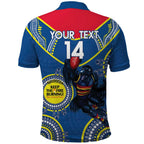 Custom AFL Crows NAIDOC Week Polo Shirt Keep The Fire Burning Indigenous Art