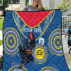 Custom AFL Crows NAIDOC Week Quilt Keep The Fire Burning Indigenous Art
