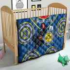 Custom AFL Crows NAIDOC Week Quilt Keep The Fire Burning Indigenous Art