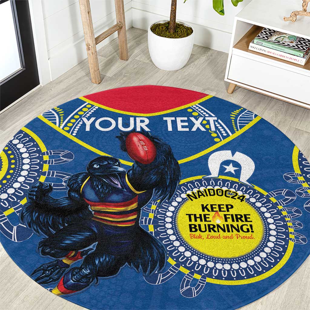 Custom AFL Crows NAIDOC Week Round Carpet Keep The Fire Burning Indigenous Art