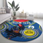 Custom AFL Crows NAIDOC Week Round Carpet Keep The Fire Burning Indigenous Art