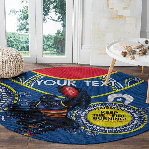 Custom AFL Crows NAIDOC Week Round Carpet Keep The Fire Burning Indigenous Art