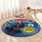 Custom AFL Crows NAIDOC Week Round Carpet Keep The Fire Burning Indigenous Art