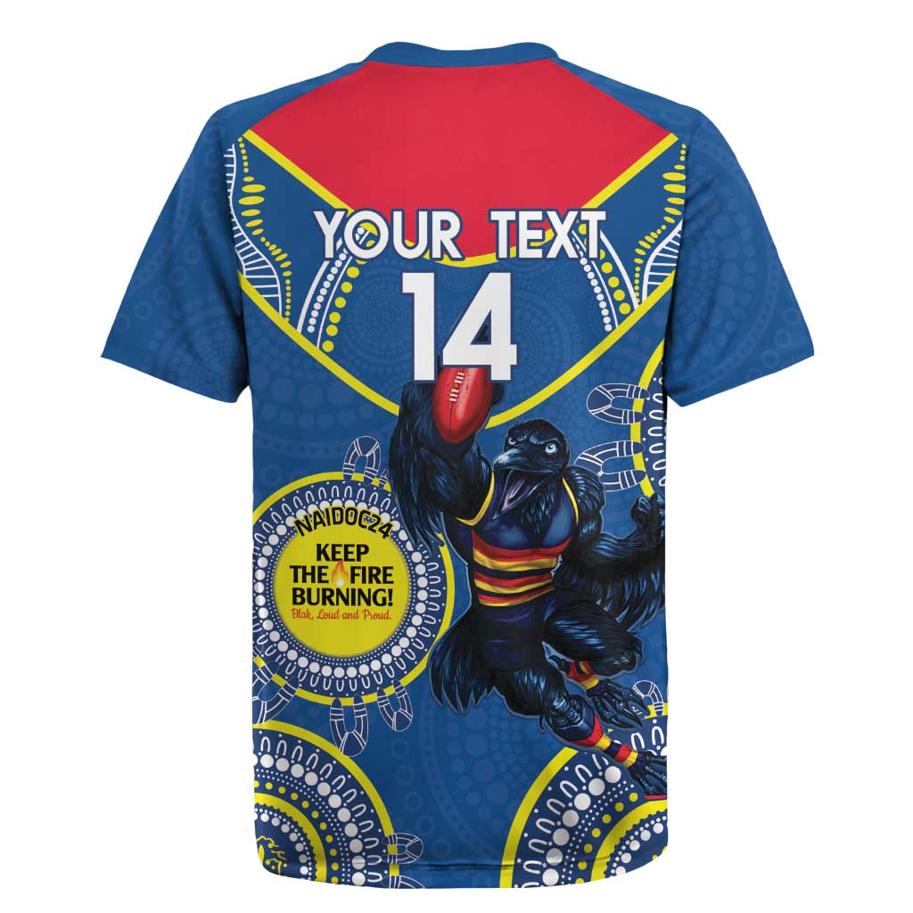Custom AFL Crows NAIDOC Week Rugby Jersey Keep The Fire Burning Indigenous Art