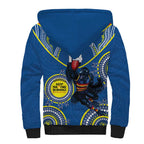 Custom AFL Crows NAIDOC Week Sherpa Hoodie Keep The Fire Burning Indigenous Art