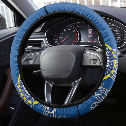 AFL Crows NAIDOC Week Steering Wheel Cover Keep The Fire Burning Indigenous Art