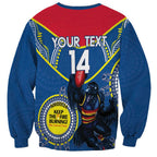 Custom AFL Crows NAIDOC Week Sweatshirt Keep The Fire Burning Indigenous Art