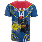 Custom AFL Crows NAIDOC Week T Shirt Keep The Fire Burning Indigenous Art