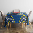 Custom AFL Crows NAIDOC Week Tablecloth Keep The Fire Burning Indigenous Art