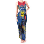 Custom AFL Crows NAIDOC Week Tank Maxi Dress Keep The Fire Burning Indigenous Art