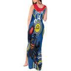 Custom AFL Crows NAIDOC Week Tank Maxi Dress Keep The Fire Burning Indigenous Art