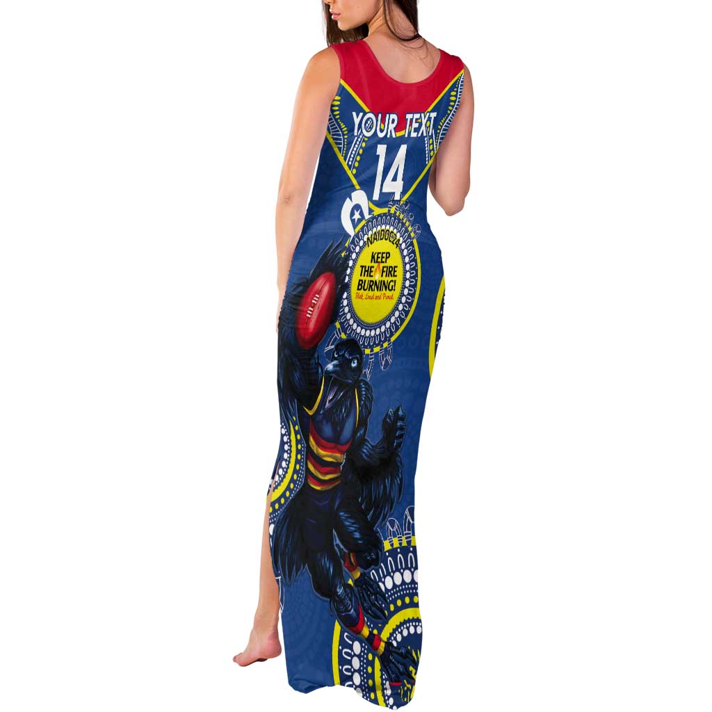 Custom AFL Crows NAIDOC Week Tank Maxi Dress Keep The Fire Burning Indigenous Art