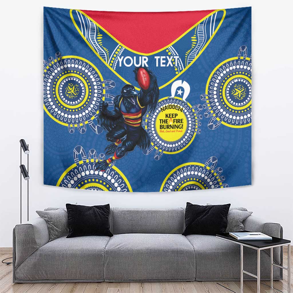Custom AFL Crows NAIDOC Week Tapestry Keep The Fire Burning Indigenous Art