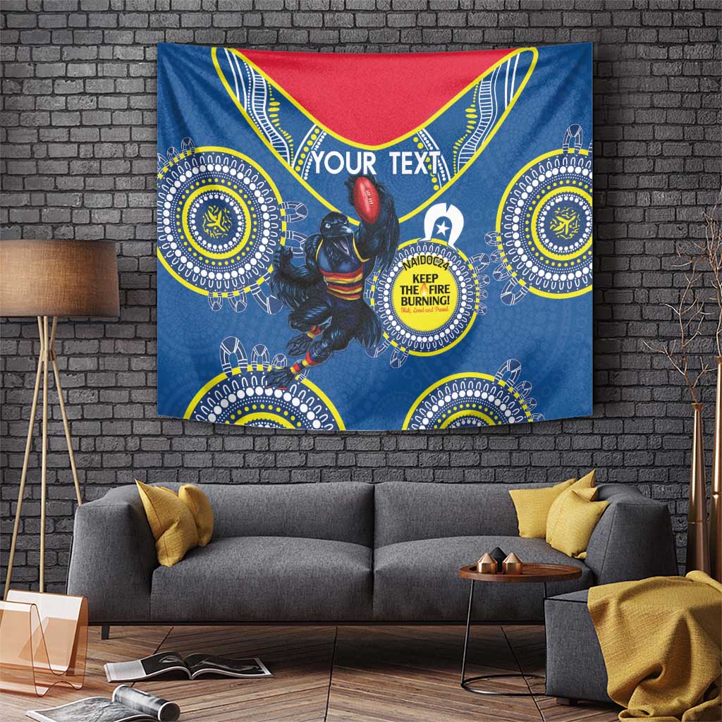 Custom AFL Crows NAIDOC Week Tapestry Keep The Fire Burning Indigenous Art